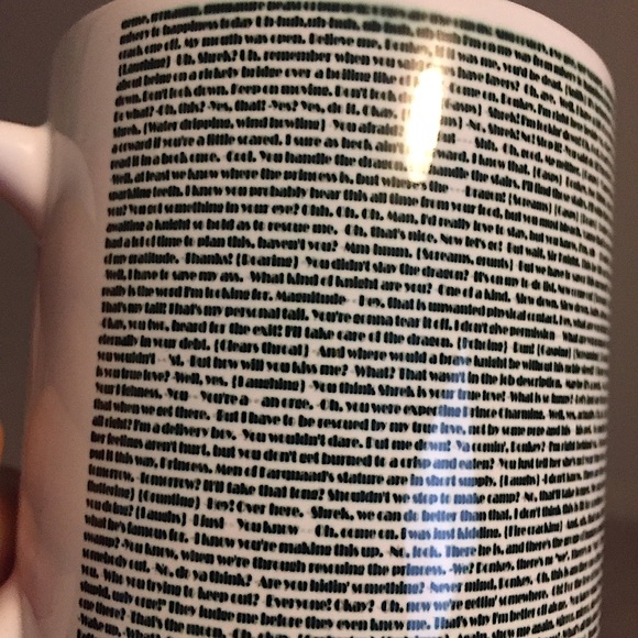 Shrek Script Mug - Picture 2 of 2